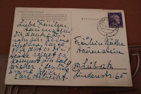 Propaganda-Postkarte -  Sudetendeutscher Freikorpskämpfer